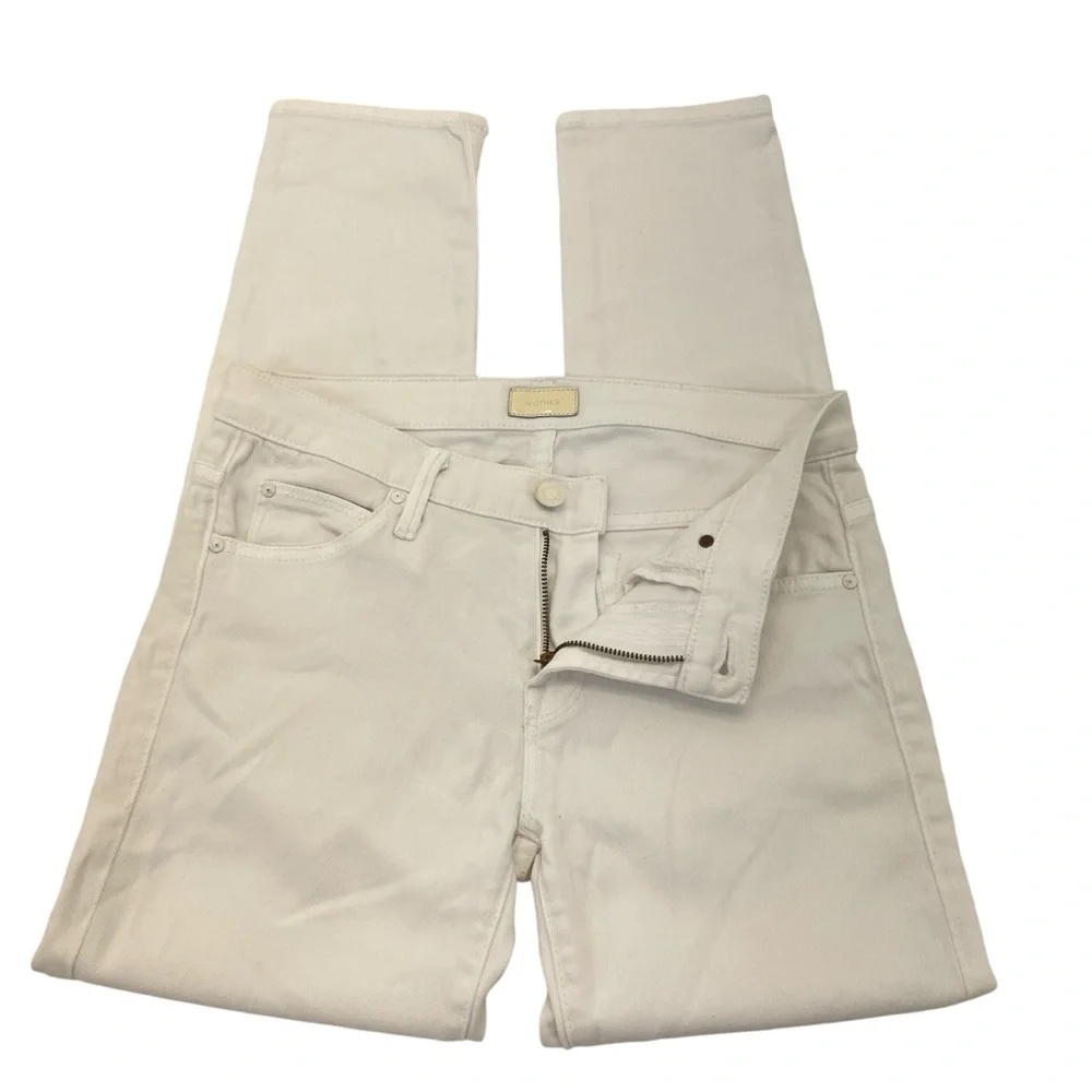 MOTHER The Teaser Jeans 25 White